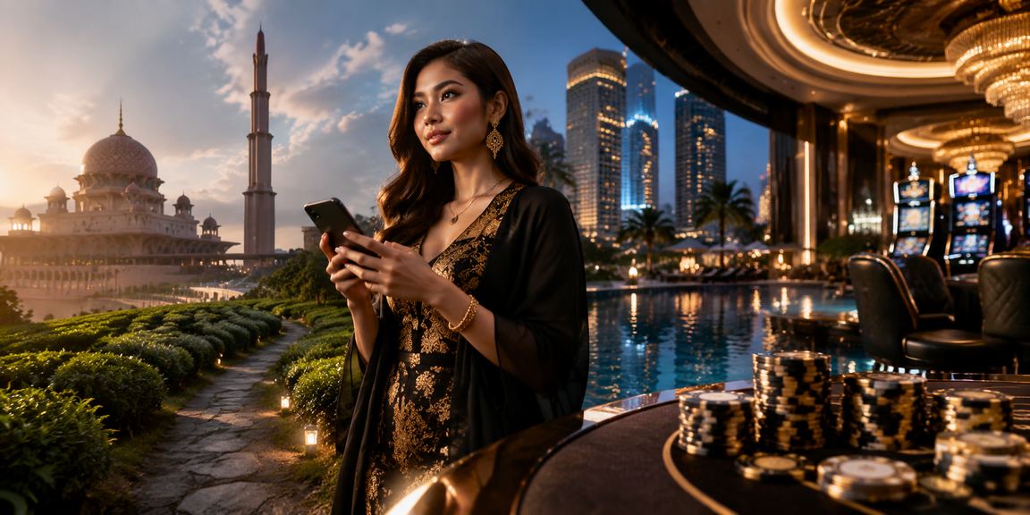 Pemain kasino mudah alih di Putrajaya menikmati jackpot progresif dalam talian pada waktu senggang